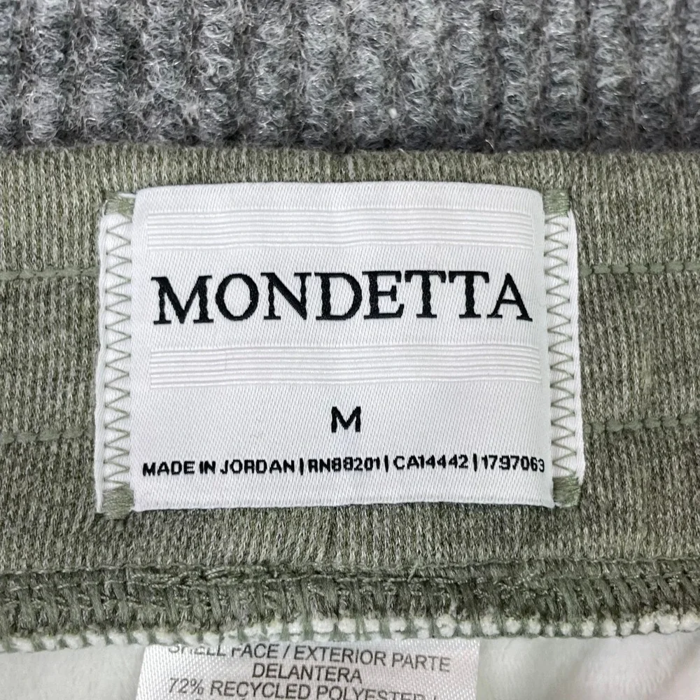 Mondetta Tracksuit Set Womens Large Green Heathered Fleece Zip Jacket Joggers